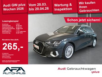 Audi Leasingangebot: Audi A3 Sportback 35 TFSI Adv. S tr. AHK*Smart.Int*GR
