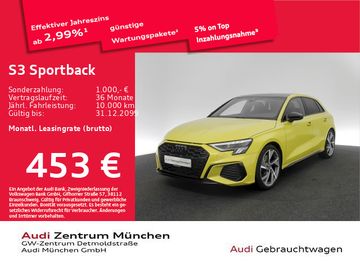 Audi Leasingangebot: Audi S3 Sportback TFSI S tronic Pano/B&O/Kamera