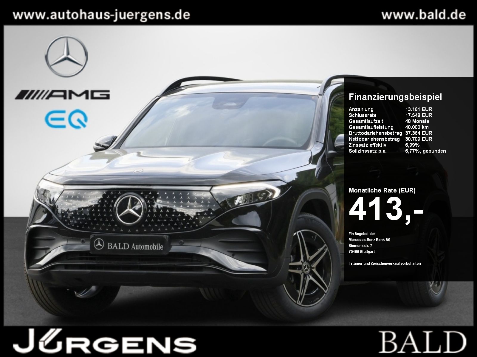 Mercedes-Benz EQB 250 AMG-Sport Pano 7.Sitzer Memo Night Dist