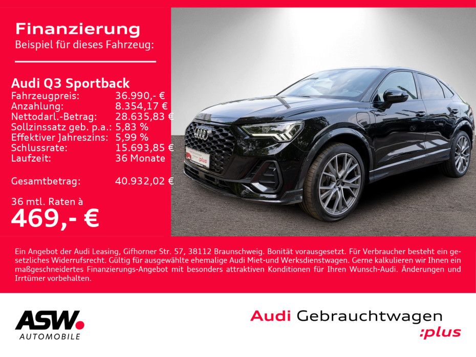 Audi Q3 Sportback 45TFSI e Stronic LED PANO SHZ VC foto 2