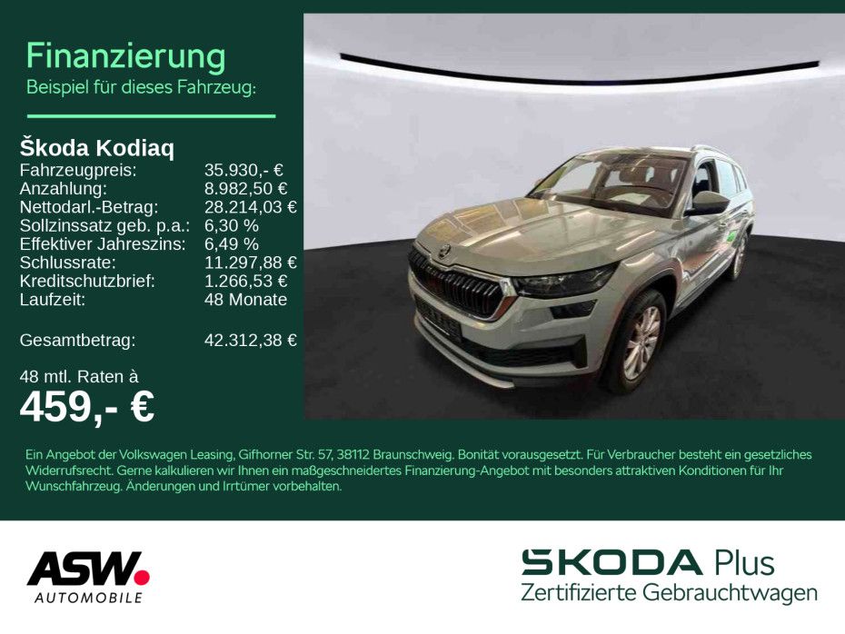 Skoda Kodiaq Style 2.0TSI 4x4 DSG LED Navi RFK ACC AHK