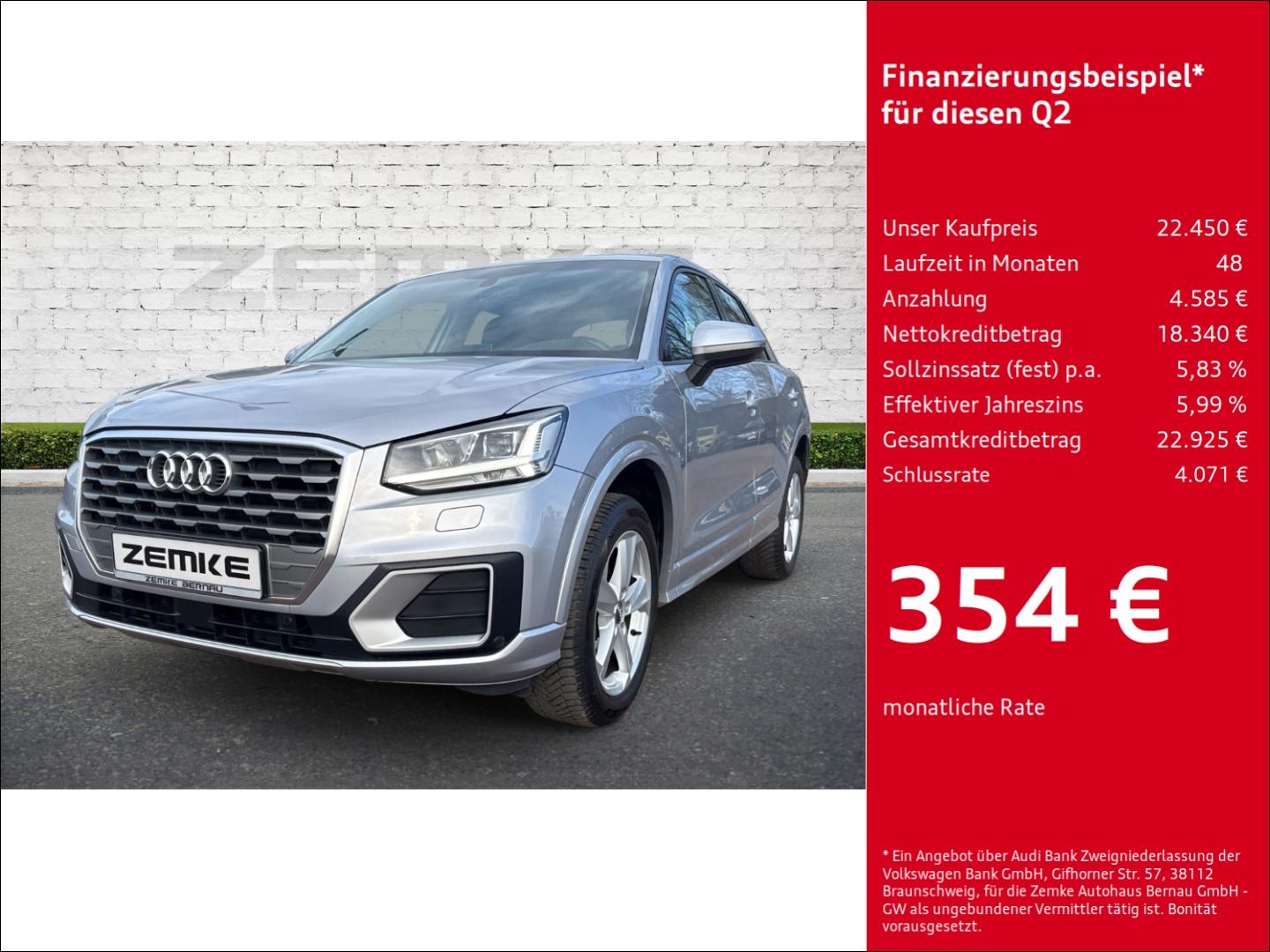 Audi Q2 35 TFSI S-tronic sport StandHZG Navi Digitale