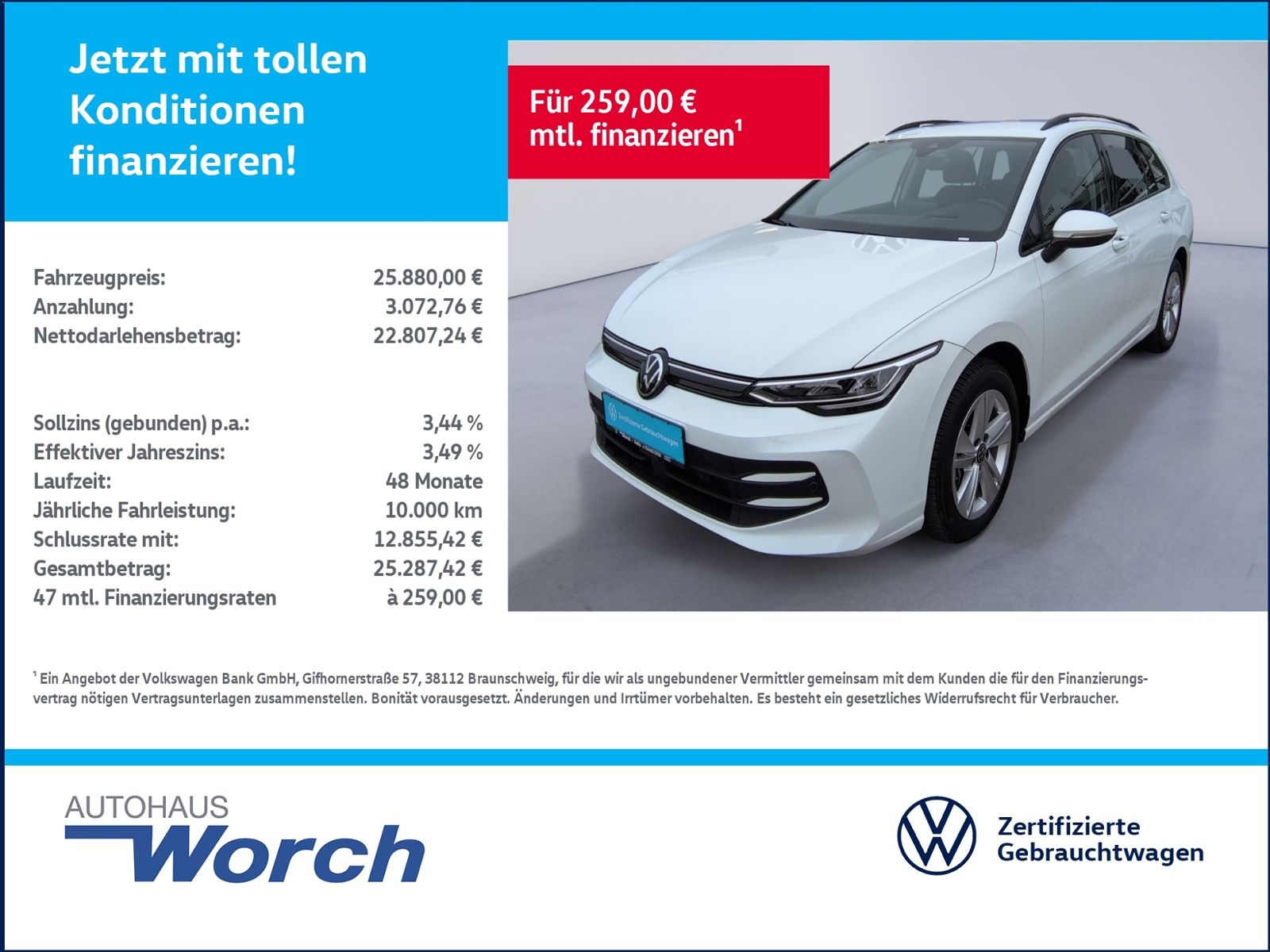 Volkswagen Golf VIII Variant 2.0TDI DSG Life HUD AHK LED foto 1