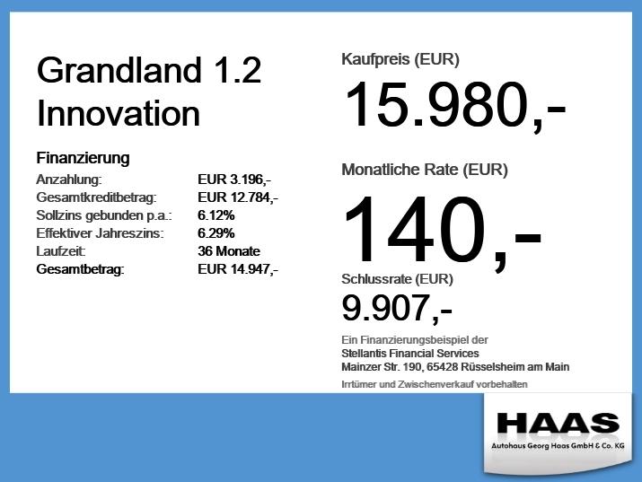 Opel Grandland 1.2 Innovation Automatik, Sitzheizung