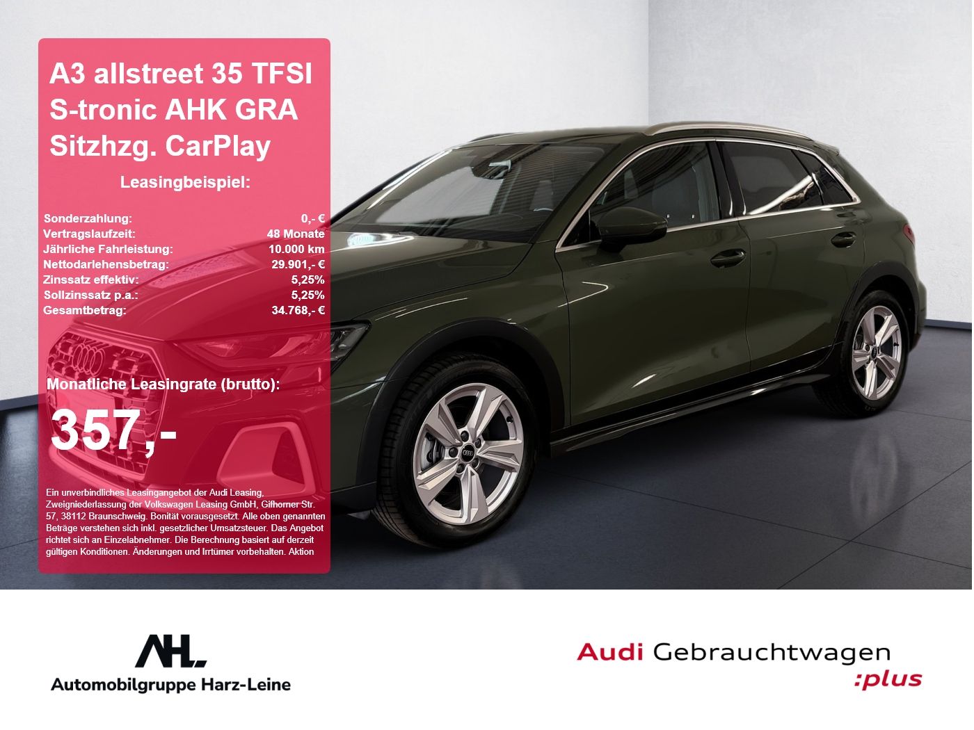Audi A3 allstreet 35 TFSI S-tronic AHK GRA Sitzhzg. C