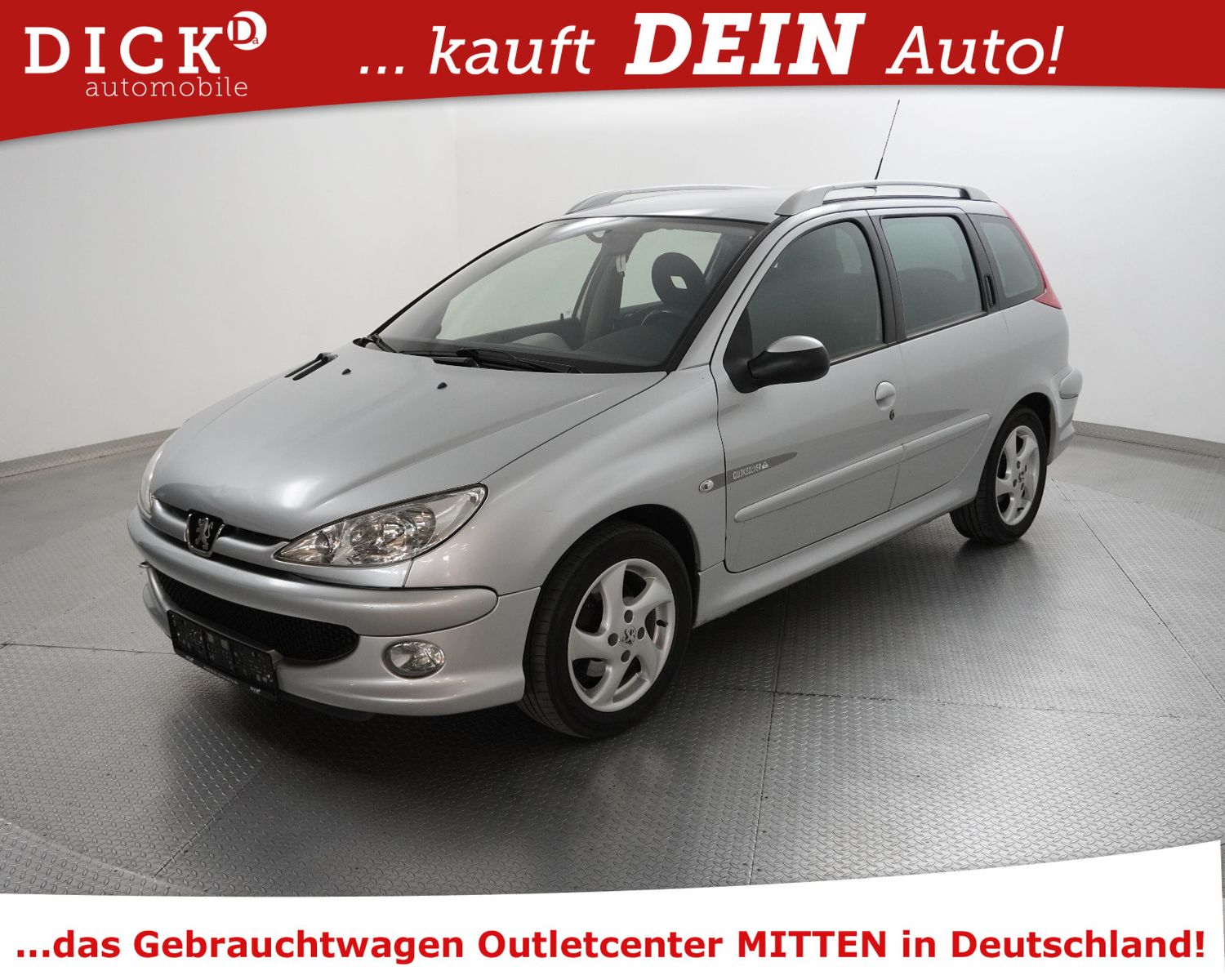 Fahrzeugabbildung Peugeot 206 SW 1.4 Quiksilv GEPFLEGT+TÜV 8/2027+CLIMATRO