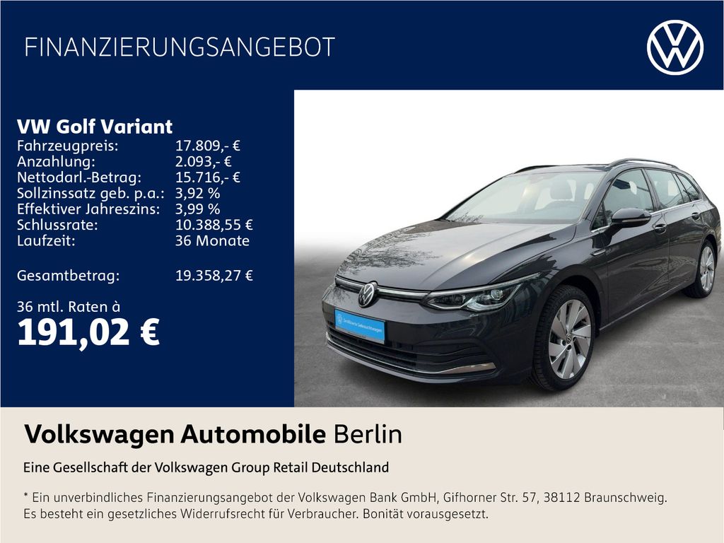 Golf Variant VIII 2.0 TDI DSG Style Navi LED SHZ