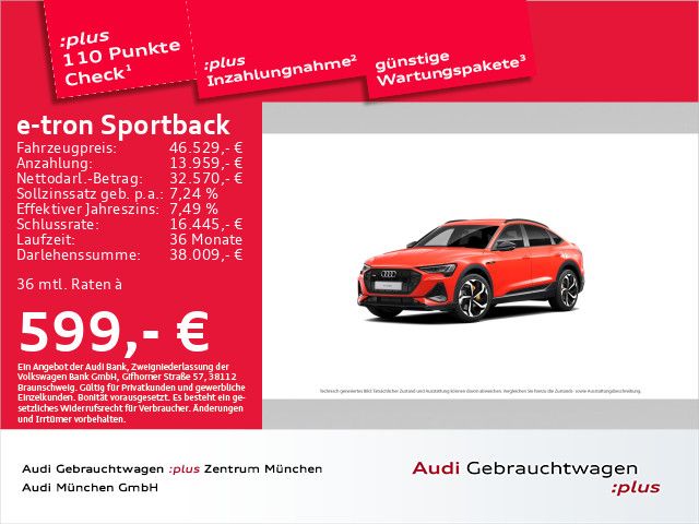 Audi e-tron Sportback 55 qu. 2x S line UPE:117" Matri