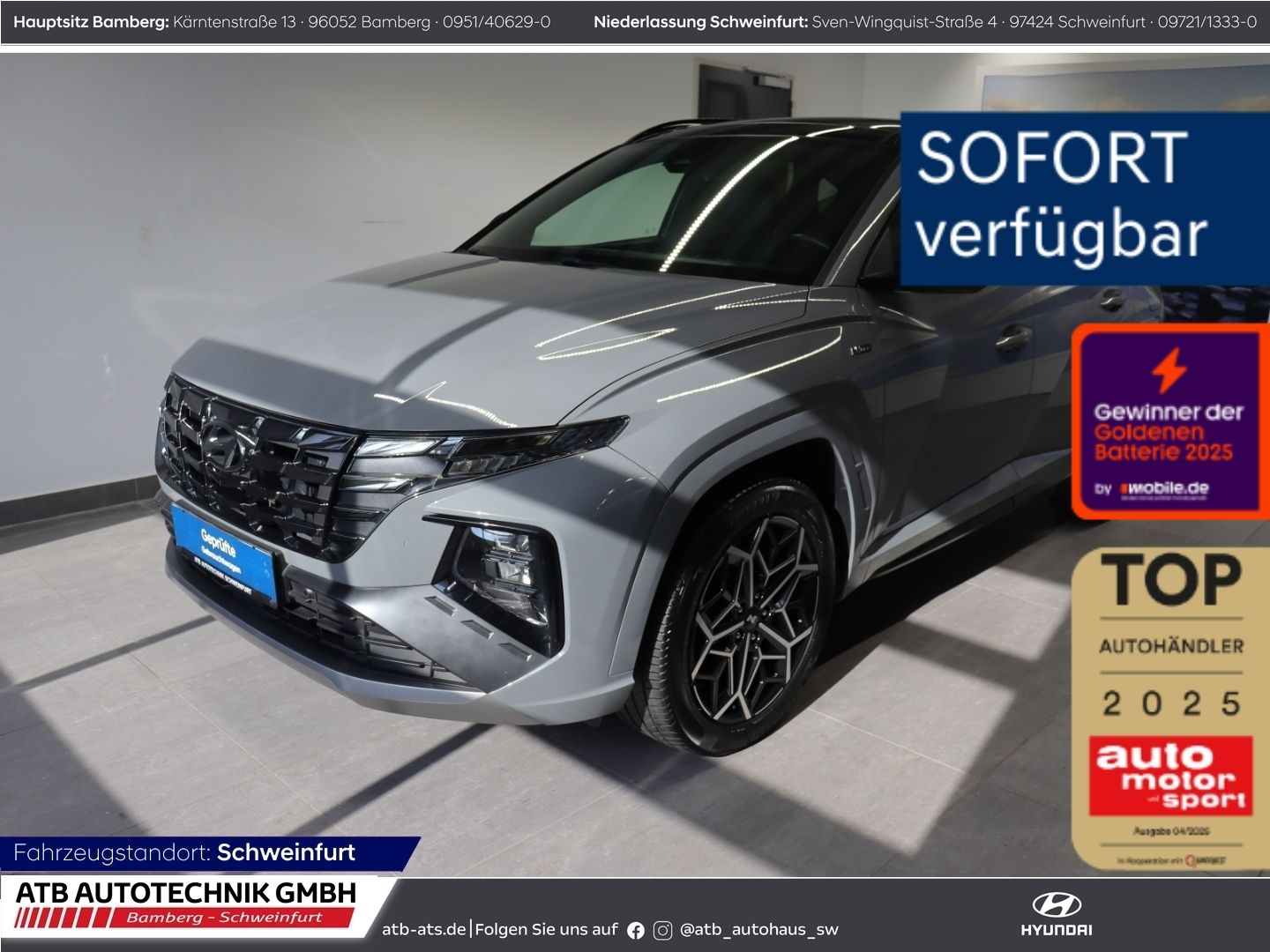 Fahrzeugabbildung Hyundai Tucson N-Line 1.6 T-GDi PHEV 4WD 98% SOH El. Pan