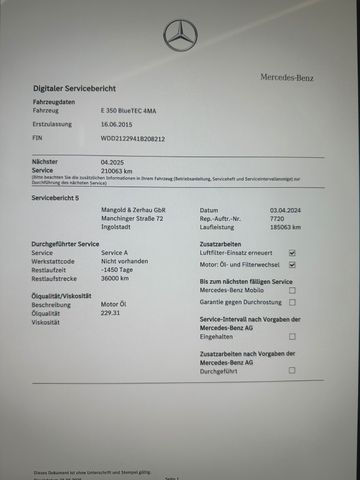 Mercedes-Benz E 350 BlueTec 4Matic Aut*ACC*AHK*NAVI*LEDER*PANO