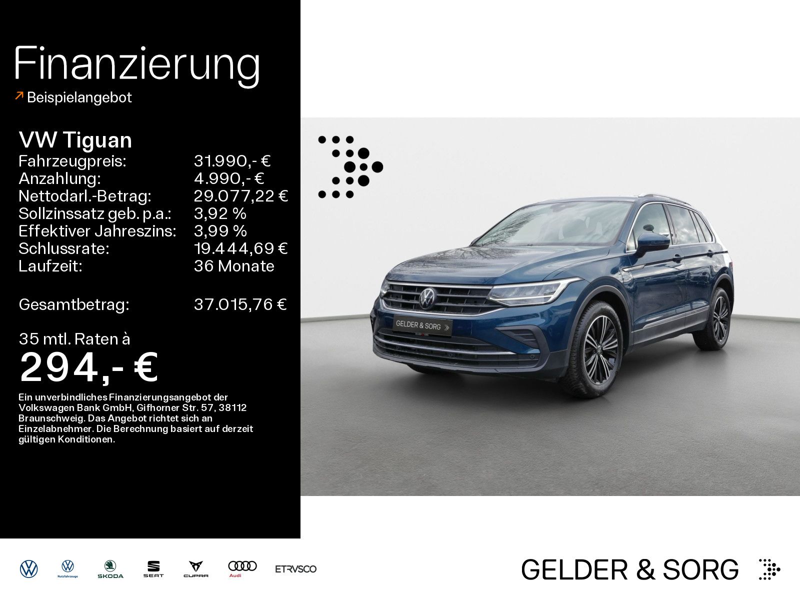 Volkswagen Tiguan Life 1.5 TSI LED*AHK*RFK*Panoramadach*ACC