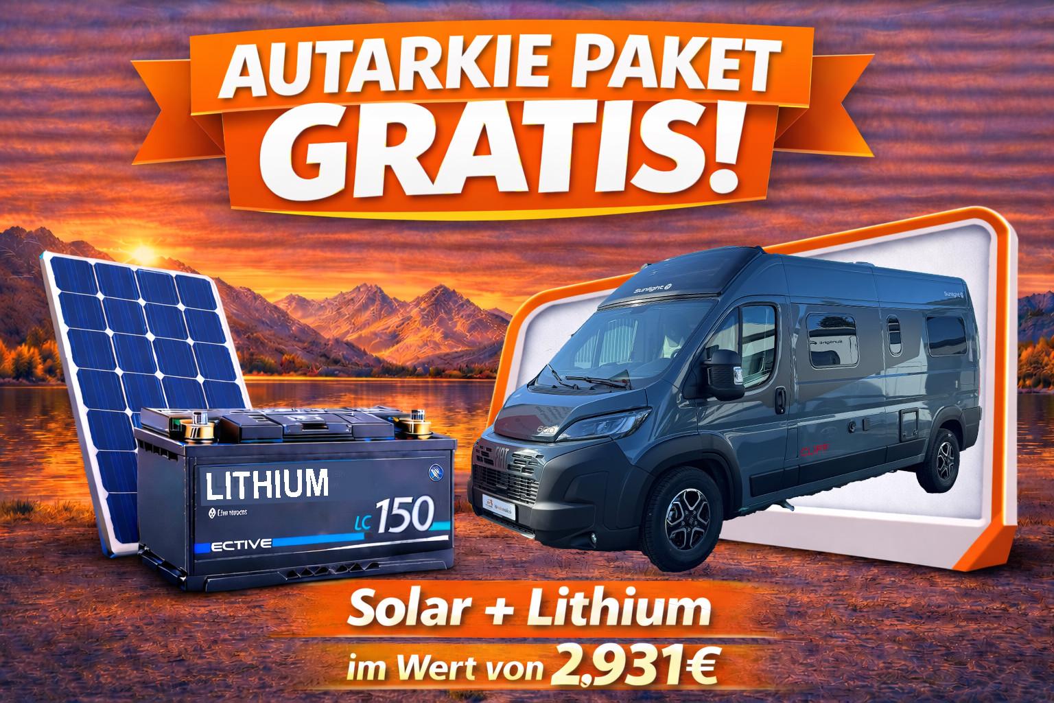 Sunlight Cliff 600 X Adventure, 3,5t Maxi,LED,6E,AKTION