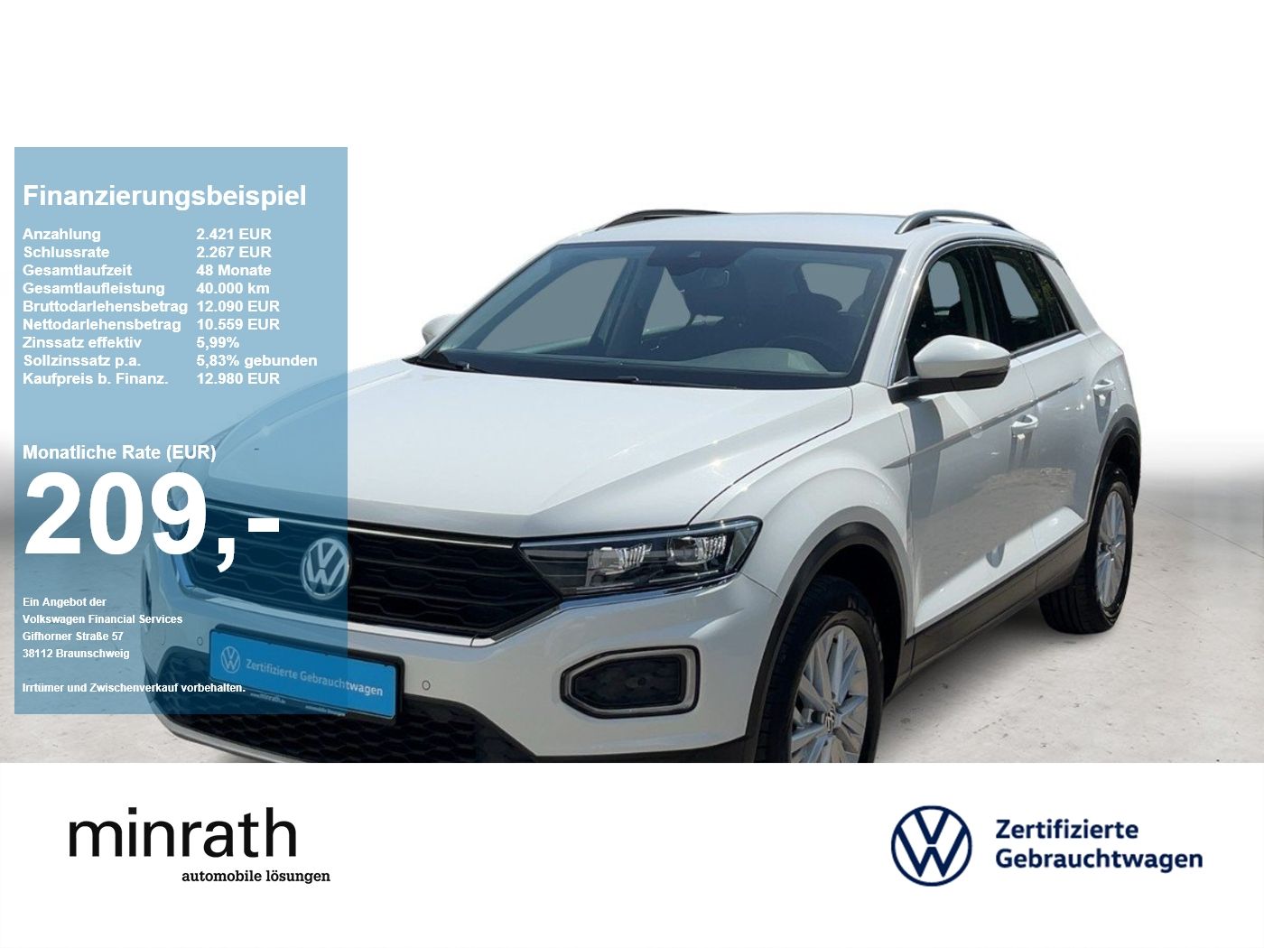 Volkswagen Volkswagen T-Roc Style 1.0 TSI ACC+LED+SHZ+2xPDC+L