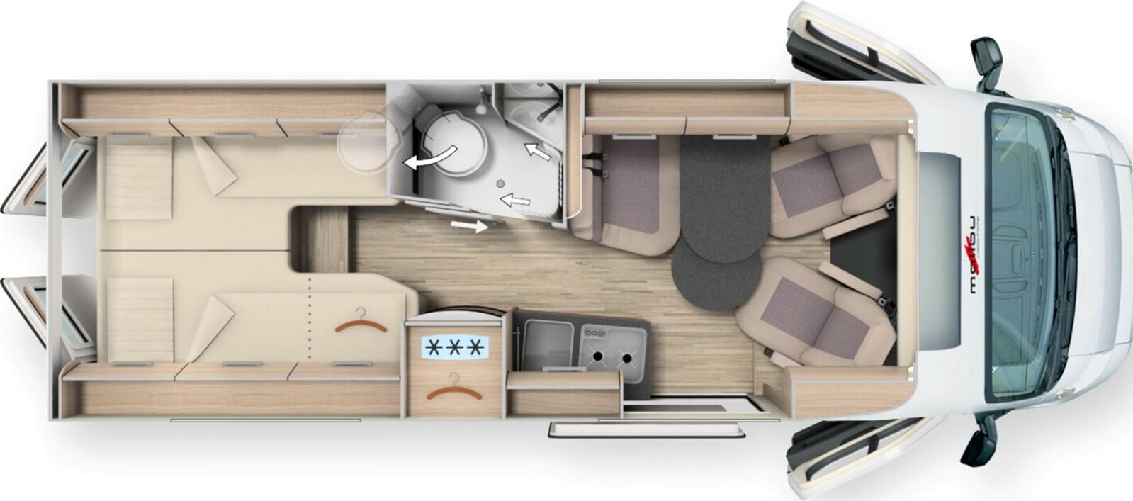 Malibu Van charming GT skyview 640 LE RB Fiat