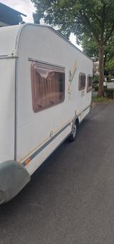 Knaus Südwind  WKN550  mit Mover  und Kampa Vorzelt - Knaus Wohnwagen Vorzelt