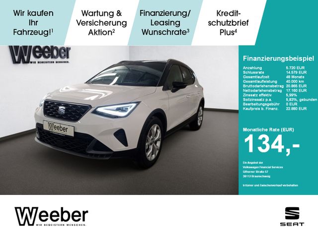 Seat Arona 1.0 TSI FR LED Kamera PDC LM Tempo Klima