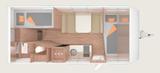Weinsberg CaraCito 500 QDK, 3-fach Bett, Gas + Dusch-Paket - Weinsberg CaraCito 500 QDK
