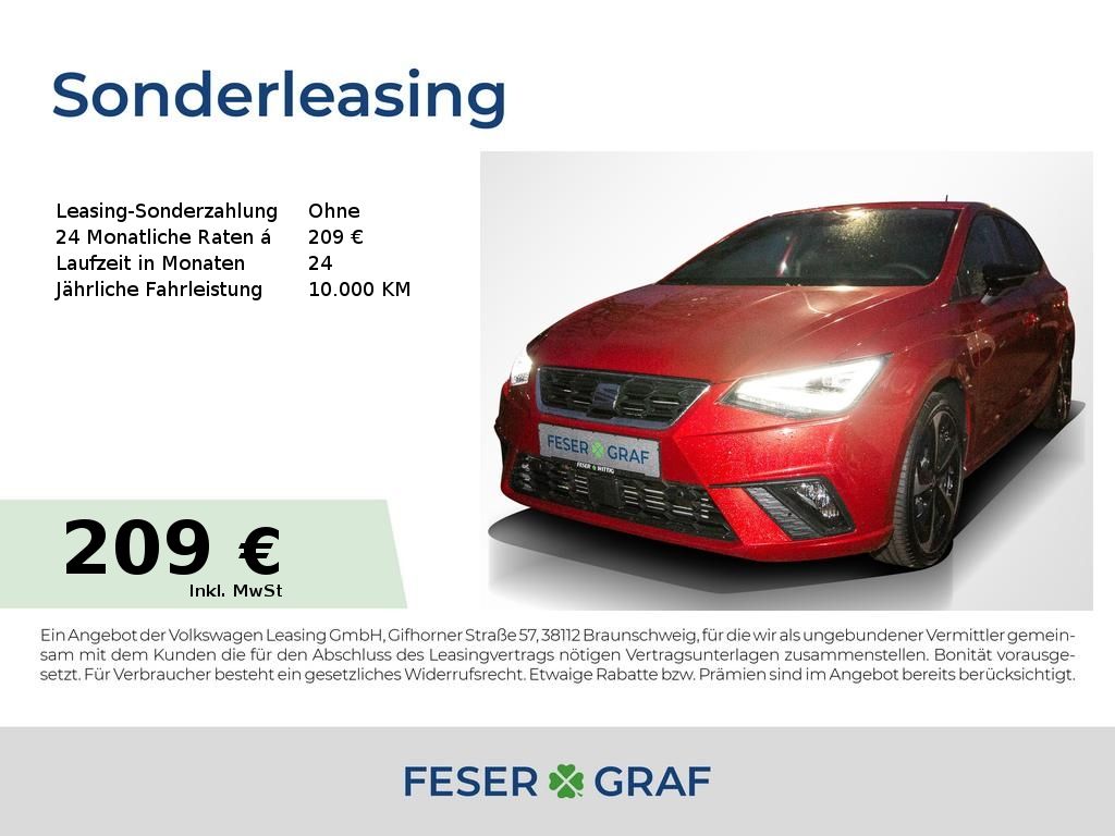 Seat Ibiza 1.0 TSI DSG FR LED/ACC/Kamera/Kessy/ALU18