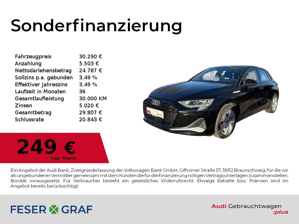 Audi A3 Sportback 35TFSI Navi/SHZ/Kamera/ACC