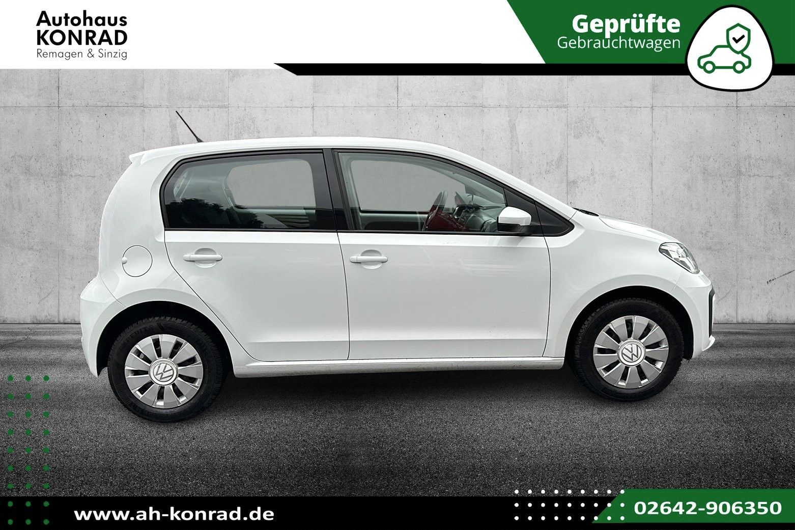 Fahrzeugabbildung Volkswagen up! move up!1.0 MPI*RCAM*PDC*KLIMA*TEMPOM*