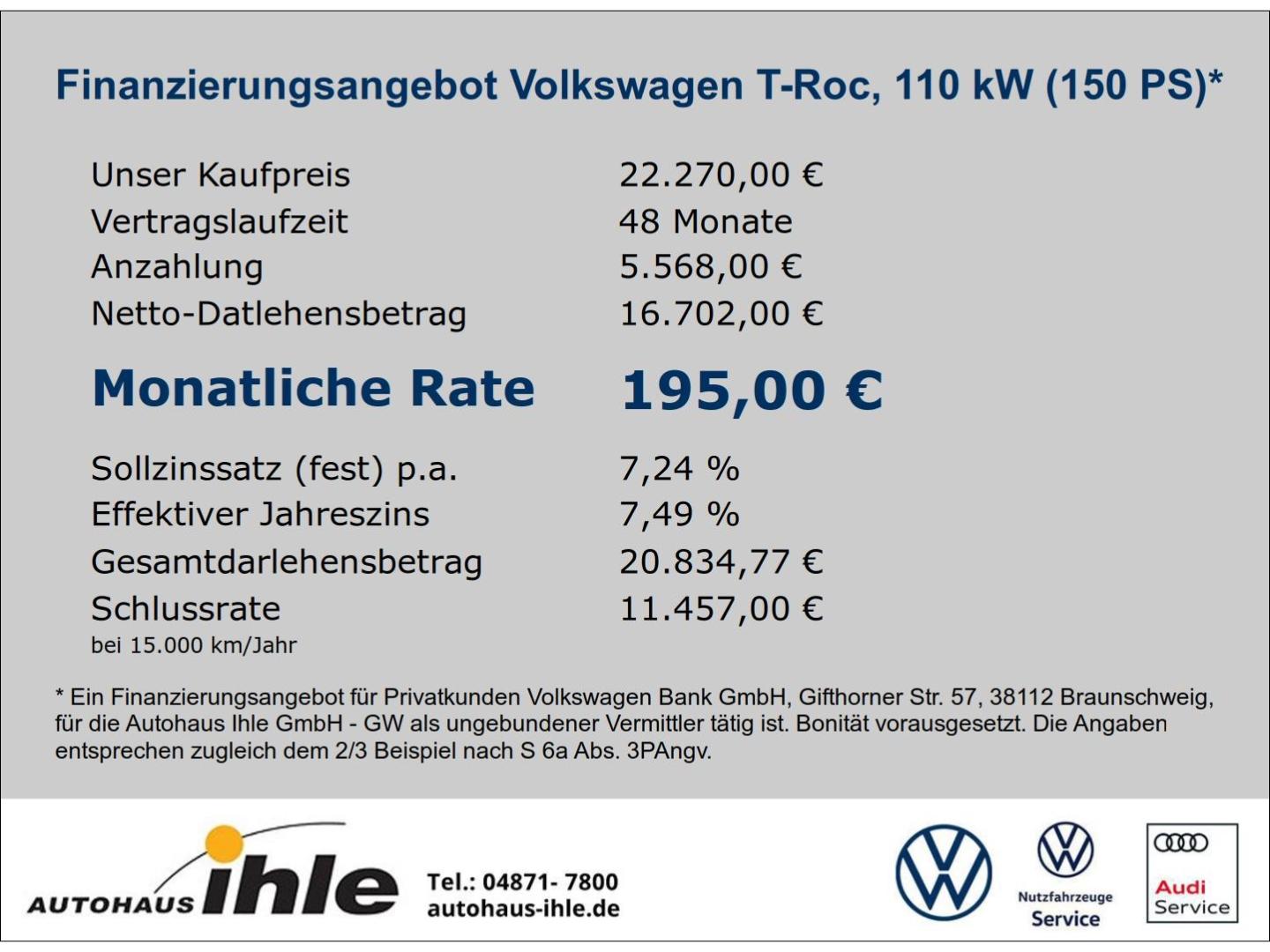 Volkswagen T-Roc Life 1,5 TSI R-FAHRKAMERA+ACC+LANEASSIS., миниатюра 2