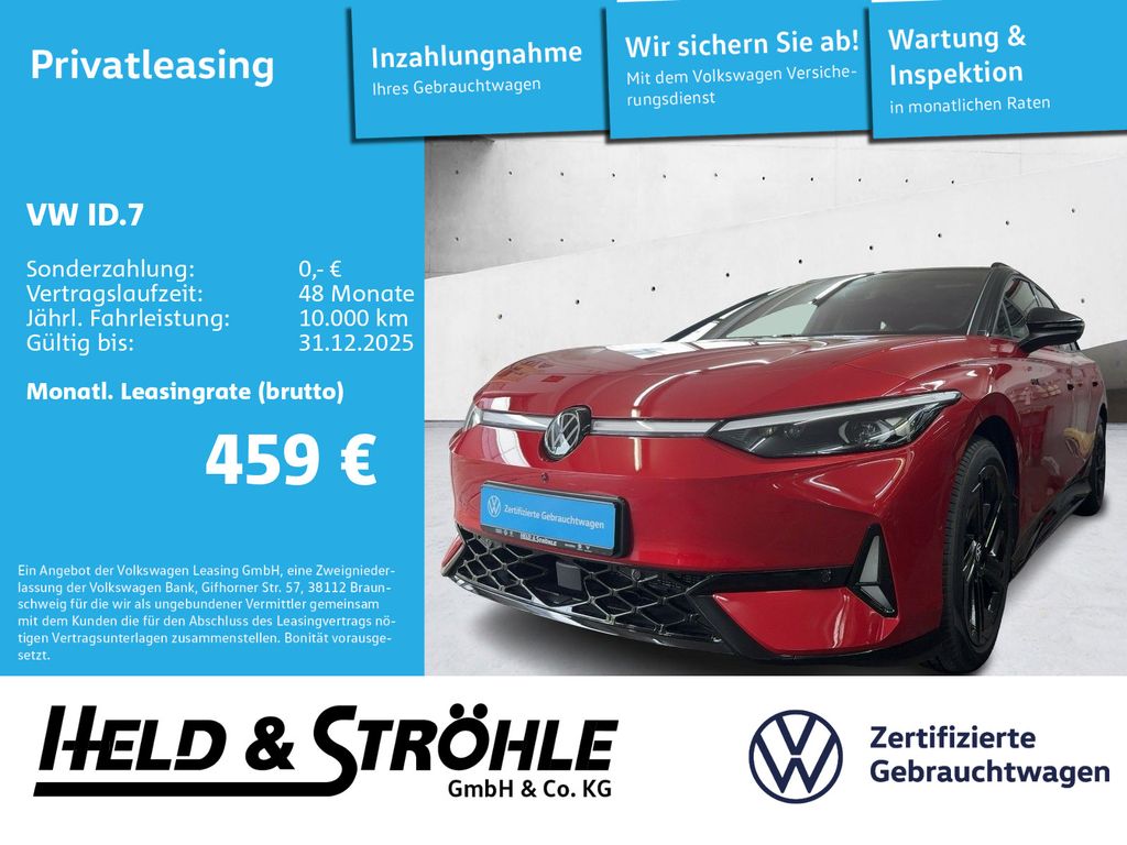 Volkswagen ID.7 Tourer GTX 4M PANO AHK MATRIX HuD H/K WÄPU