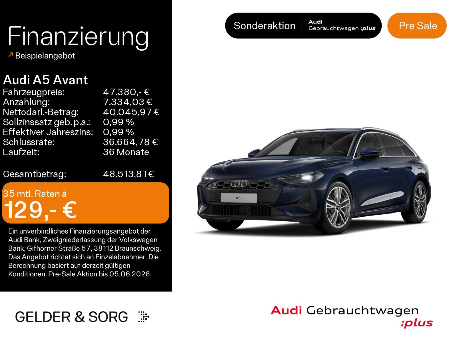 Audi A5 Avant e-hybrid quattro 220 kW 103km/WLTP*LED*