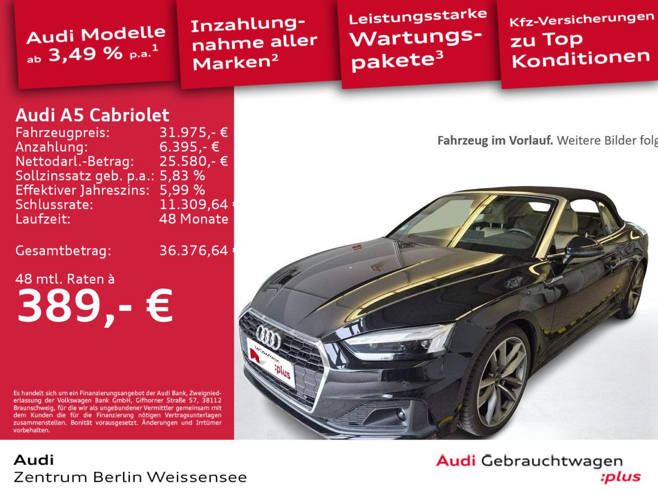 Audi A5 Cabriolet 35 TSI S-TRO MATRIX RFK B&O ACC VC foto 2