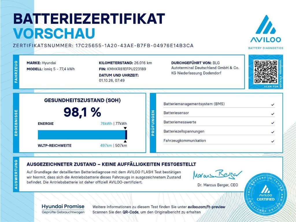 Hyundai IONIQ 5 77,4kWh 2WD UNIQ Assist 20LM Panorama HU imagem 2