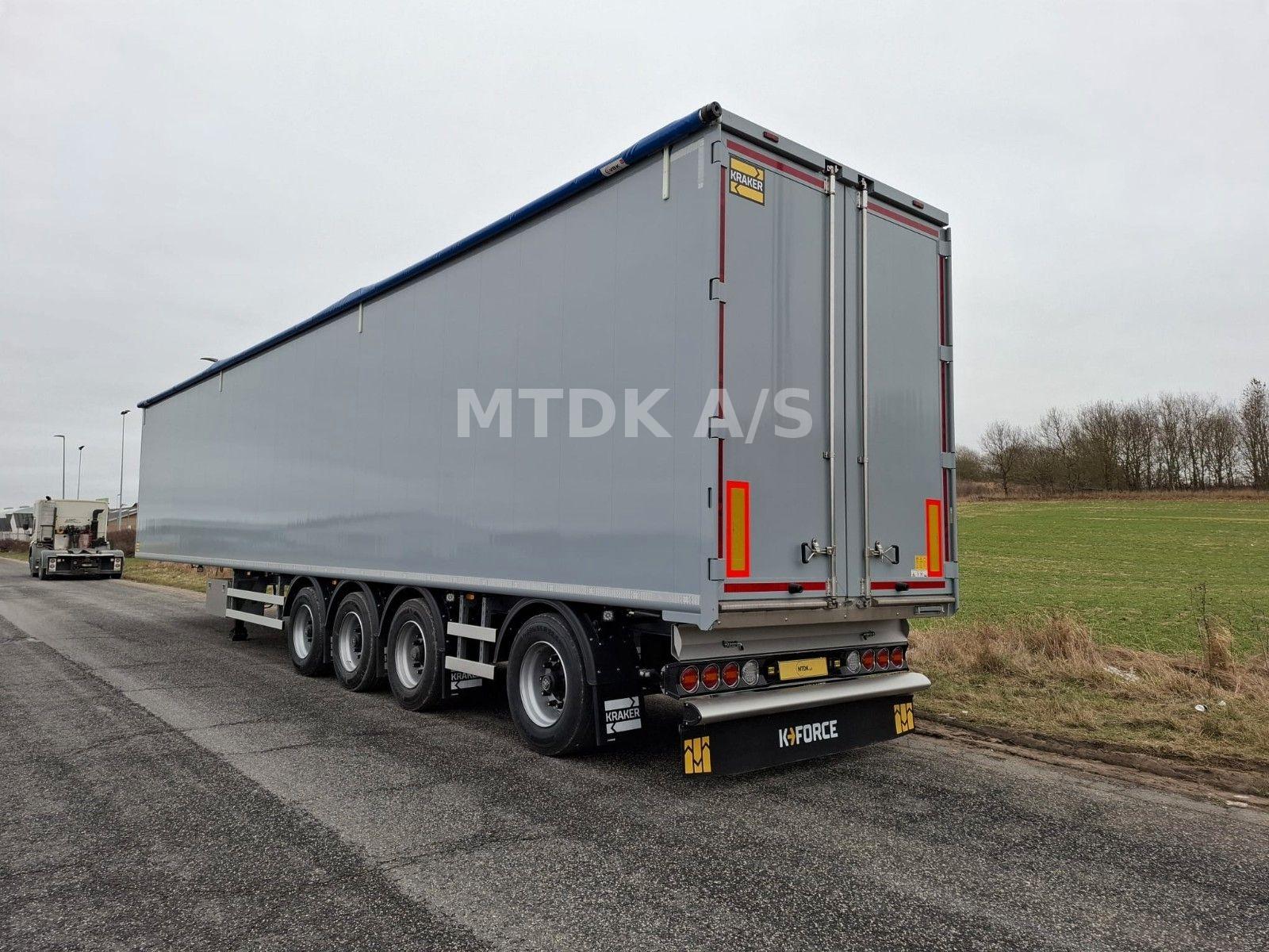 Kraker K-Force 4 axle 103m3 walking floor trailer