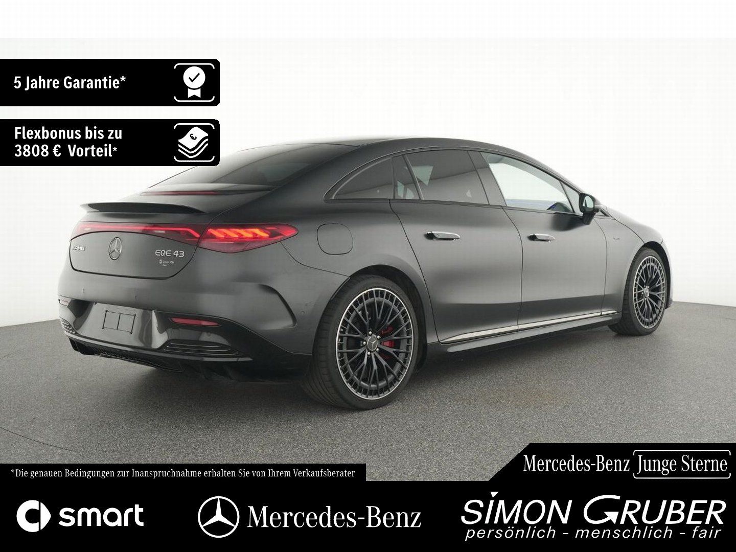 Fahrzeugabbildung Mercedes-Benz EQE 43 4M AMG Pano Hyper Burm Massage Sitzklima
