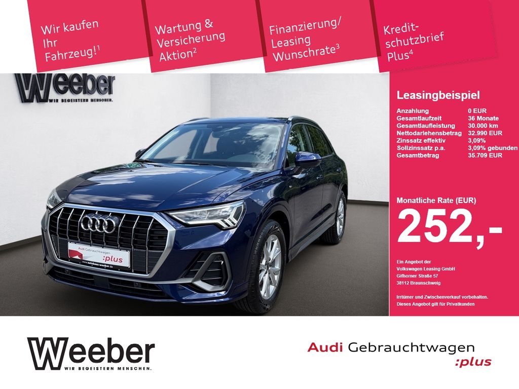Audi Q3 S line *AHK*NAVI*LED*SHZ*KESSY*5J GAR AHK