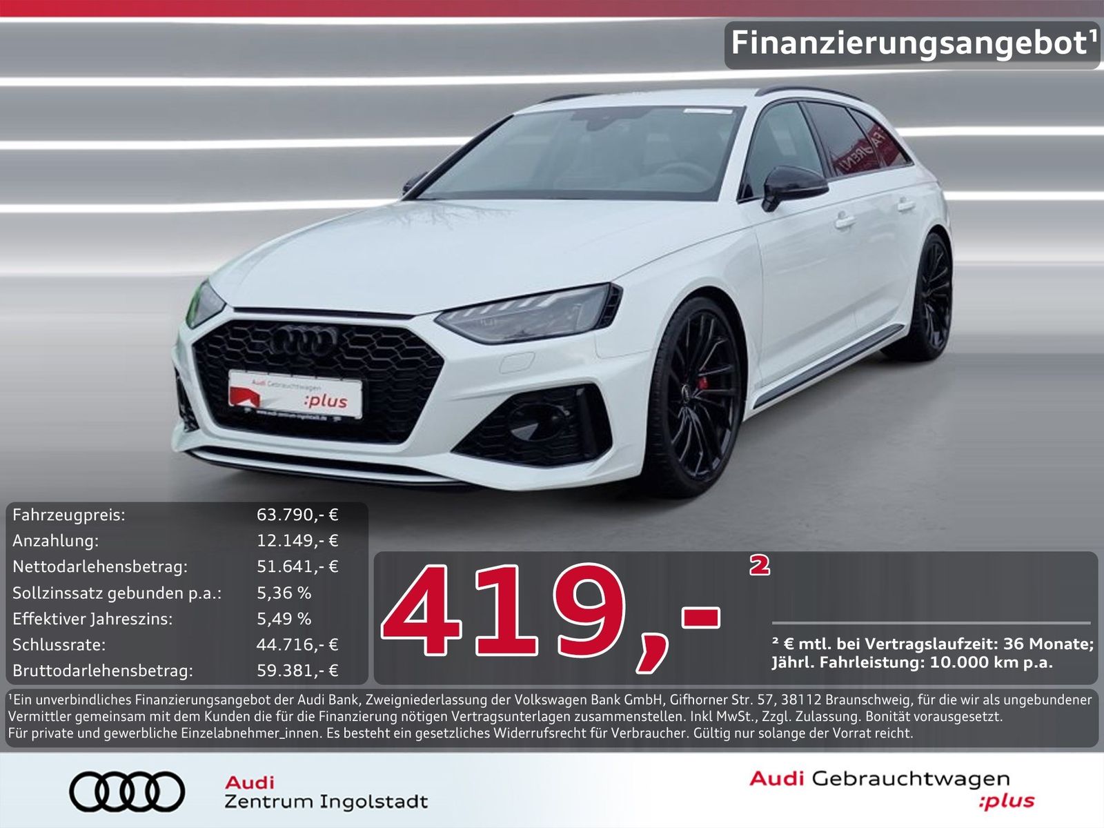 AUDI RS4 Avant MATRIX RS-AGA Head-up Optik-schw.+ 20"