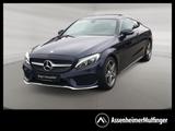 Mercedes-Benz C 250 Coupe AMG +MBUX+Pano+PDC+Navi+LED+Ambiente - mit Benzin-Antrieb: Coupe, Blau, Panorama-Dach