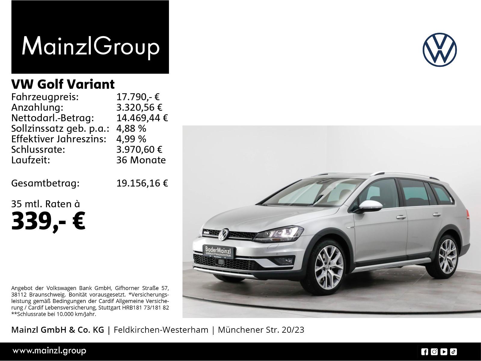 Volkswagen Golf Variant Alltrack 2.0 TDI 4M DSG Stdhz Pano