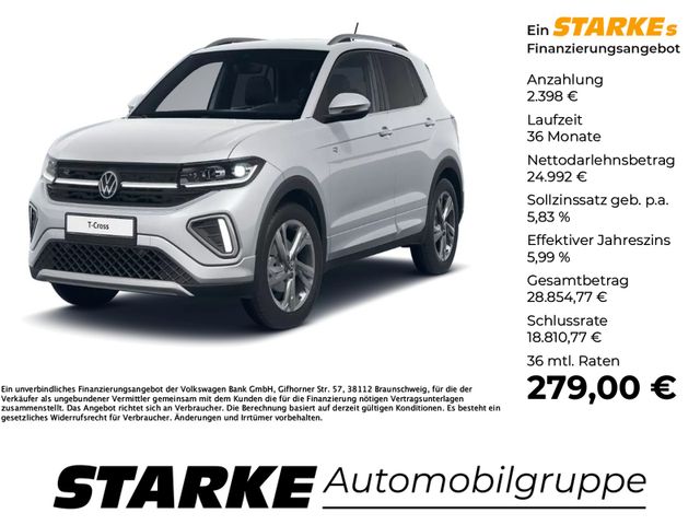 Volkswagen T-Cross 1.5 TSI DSG R-Line  AHK Navi LED Kamera 