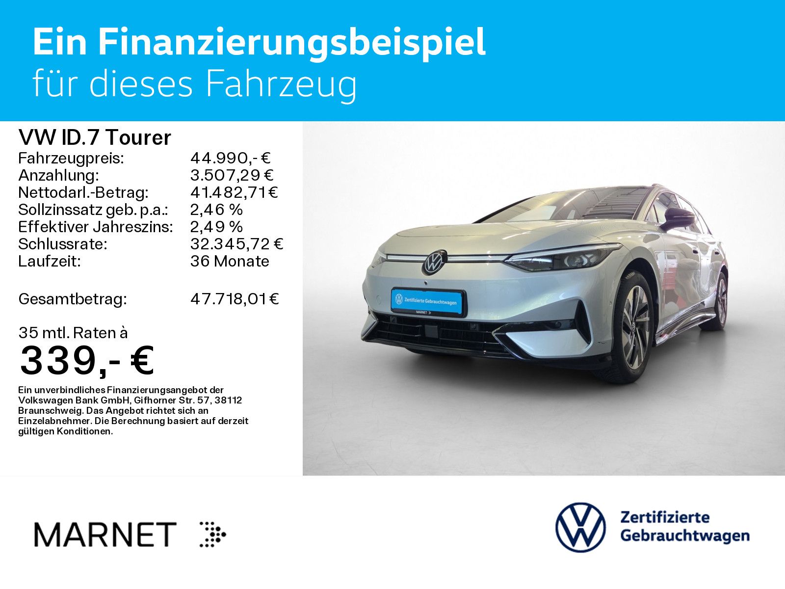 Volkswagen ID.7 Tourer Pro *Navi*Wärmep.*IQ-Light*IQ-Drive* imagem 2