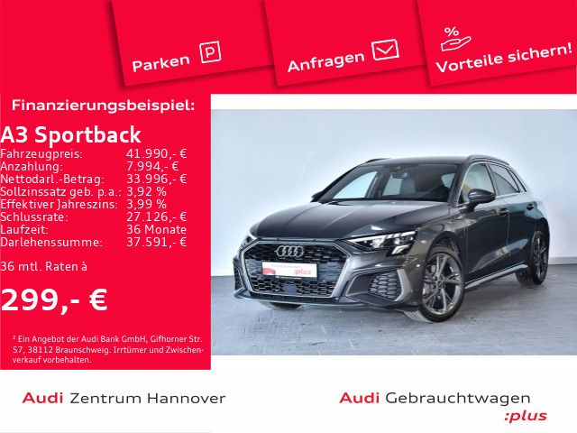 Audi A3 Sportback S line 40 TFSIe AHK virtual LED Nav