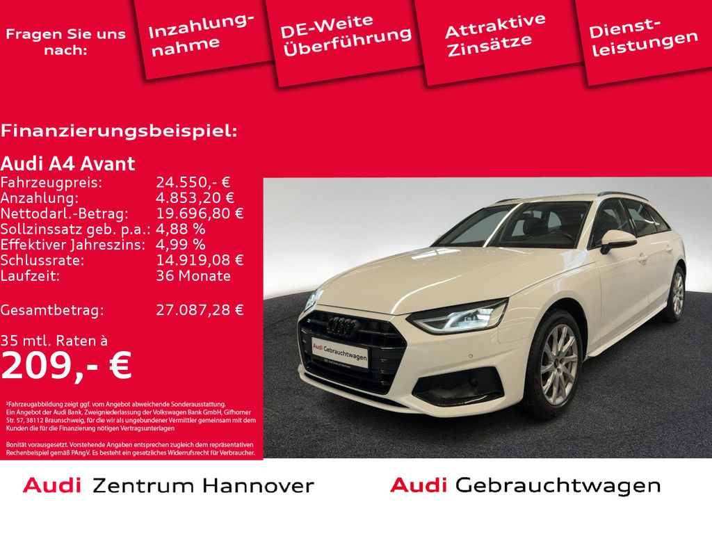 Audi A4 Avant advanced 35 TDI LED virtual Navi