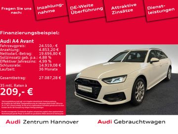 Audi Leasingangebot: Audi A4 Avant advanced 35 TDI LED virtual Navi