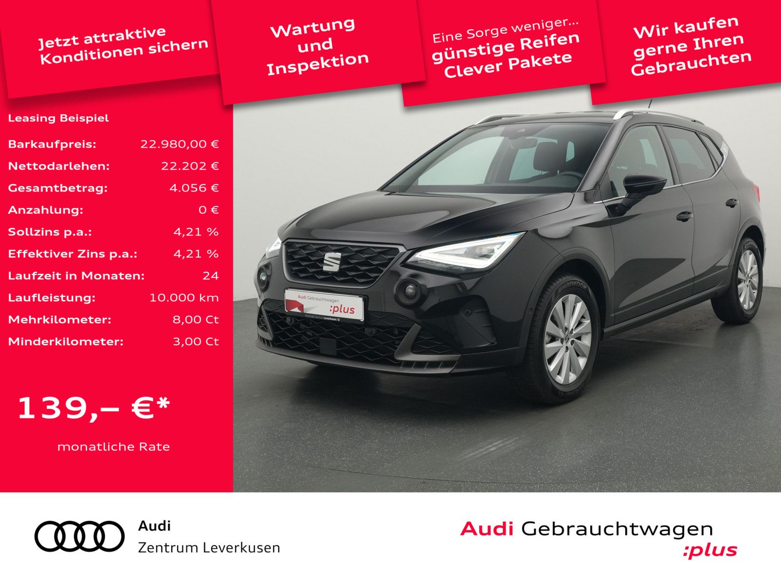 Seat Arona FR 1.0 TSI NAVI VIRT LED ACC APP CONNECT