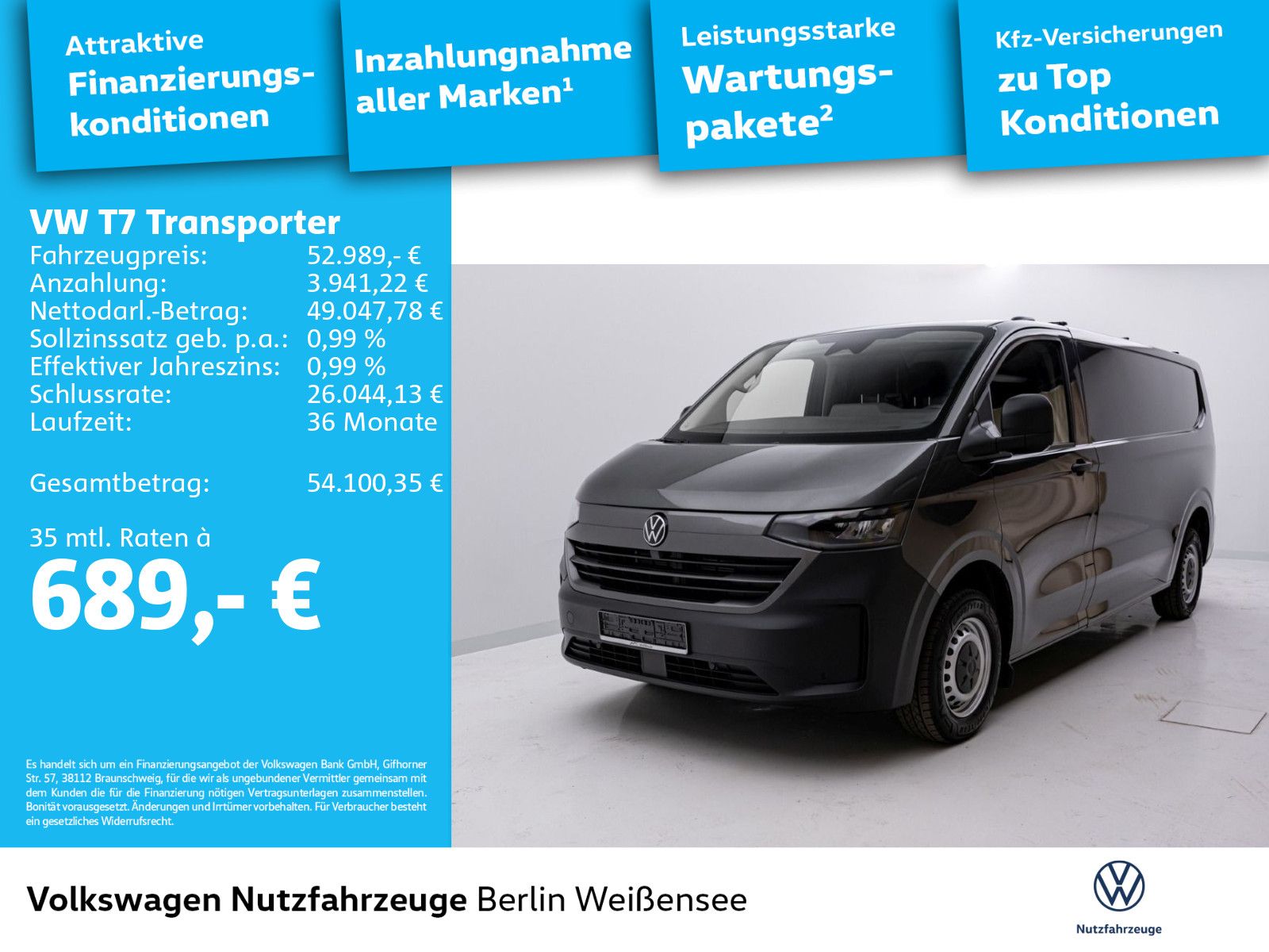 Volkswagen T7 Transporter e-Transporter Kasten Lang*100kW*A imagem 2