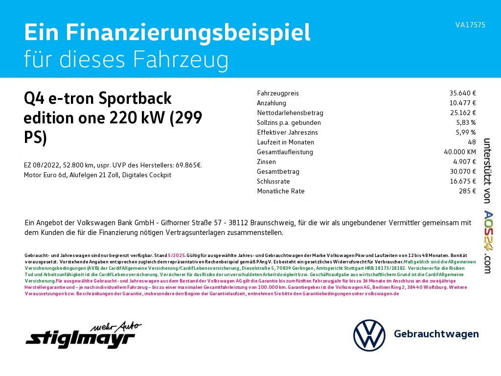 Audi Q4 e-tron Sportback edition one S-line 50quattro imagem 2