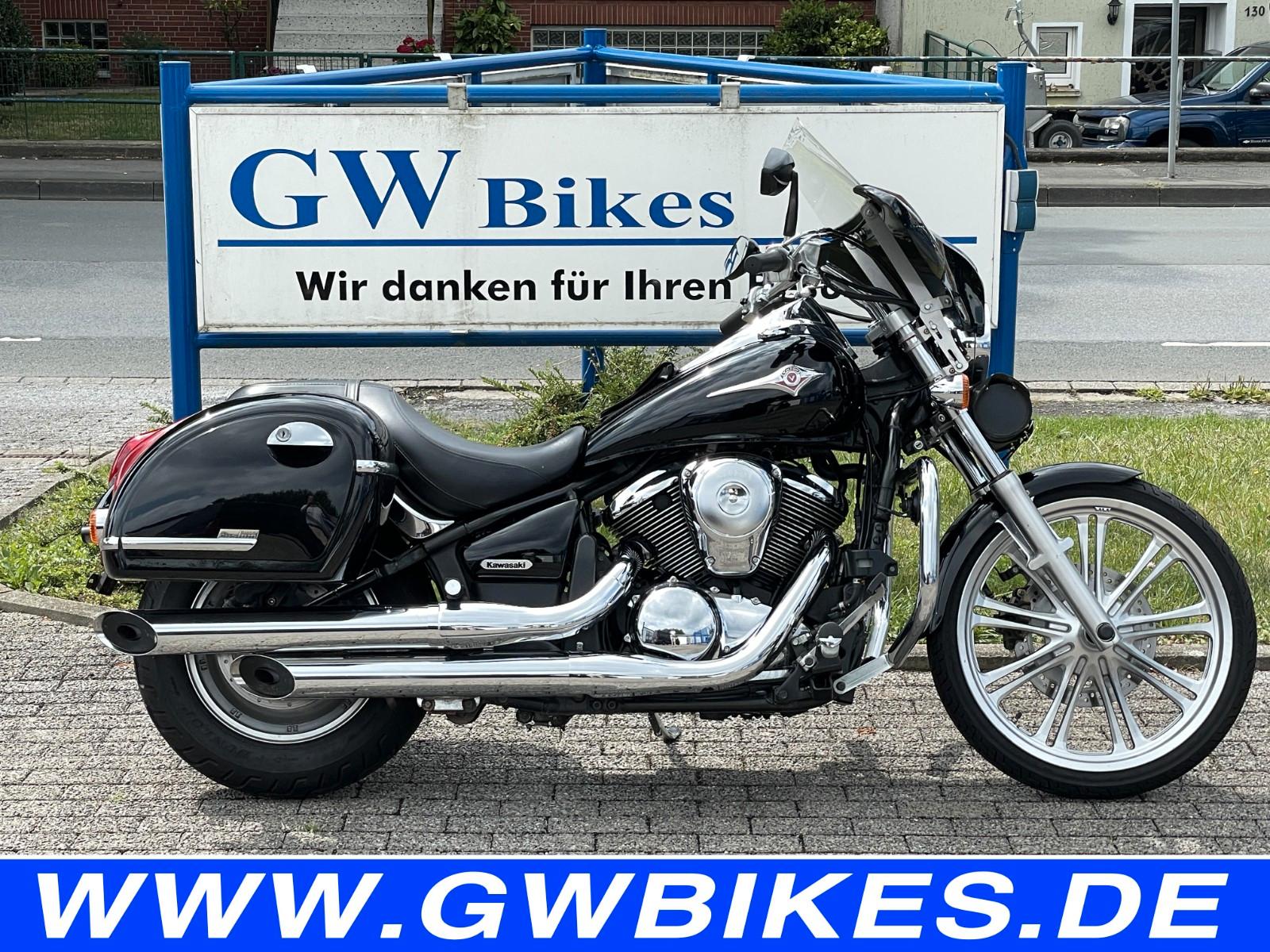 Kawasaki VN 900 CUSTOM BATWING KOFFER ERST 22 TKM