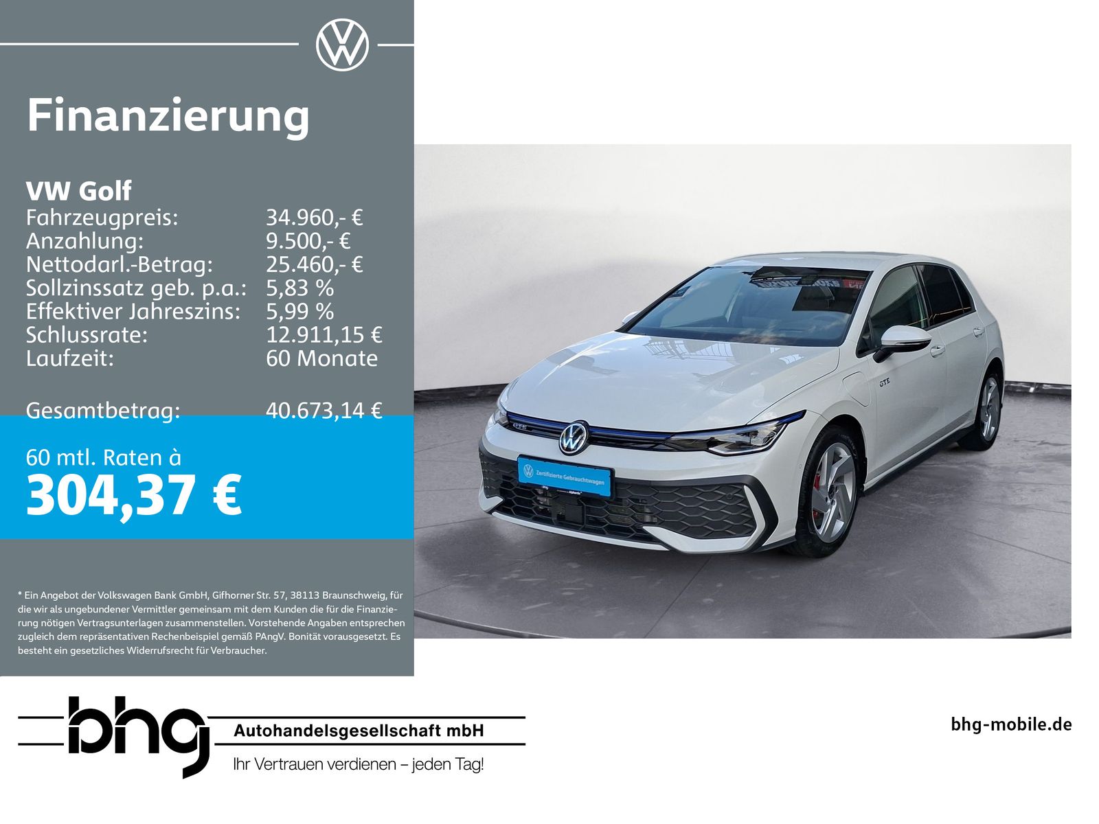 Volkswagen Golf GTE #HEAD-UP #AHK #KAMERA #ANSCHLUSSGARANTI