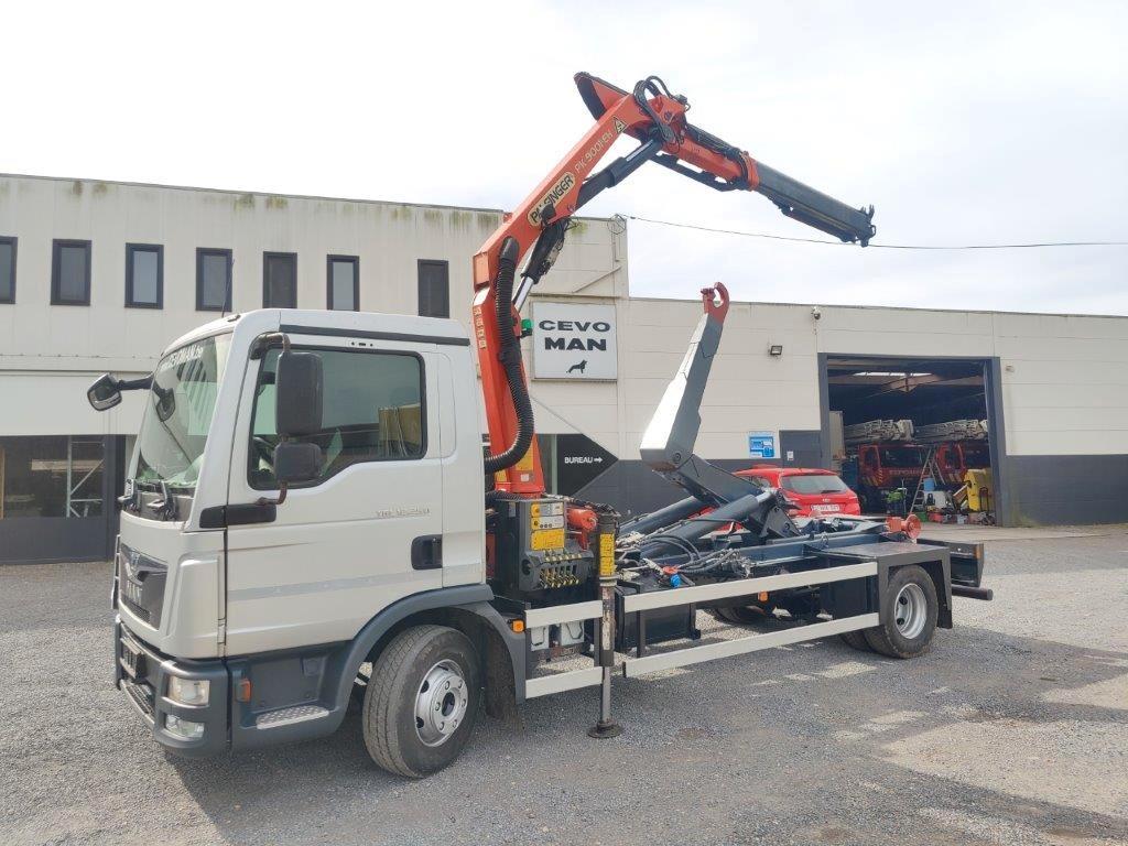 MAN TGL 12.250 Abrollkipper + Kran Palfinger Remote