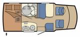 Hobby Van Classic T500 GFSC Kompakt- Querbett Garantie - Hobby T 500 gfsc