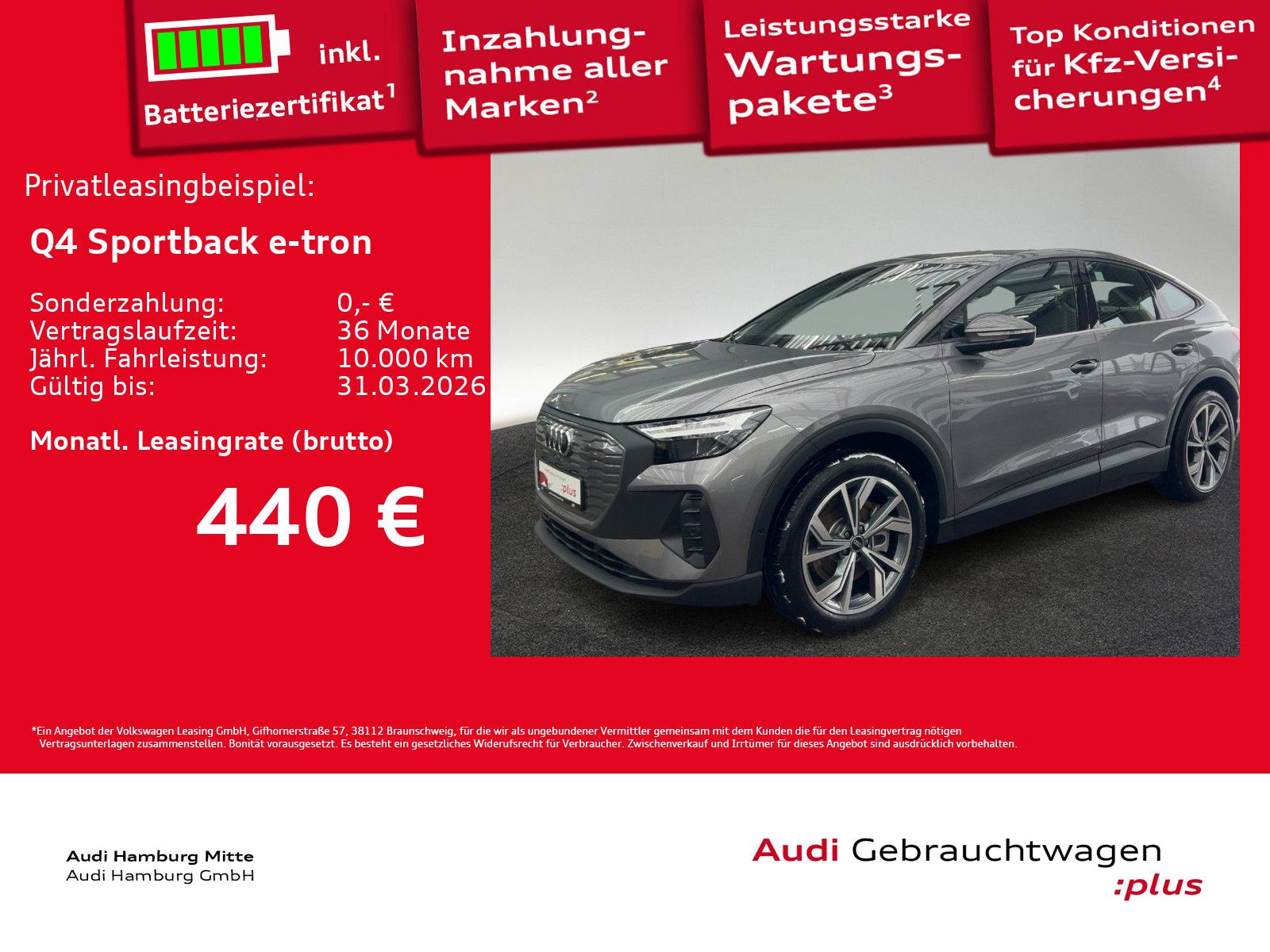 Audi Q4 Sportback 45 e-tron 210 kW Waermepumpe Kamera