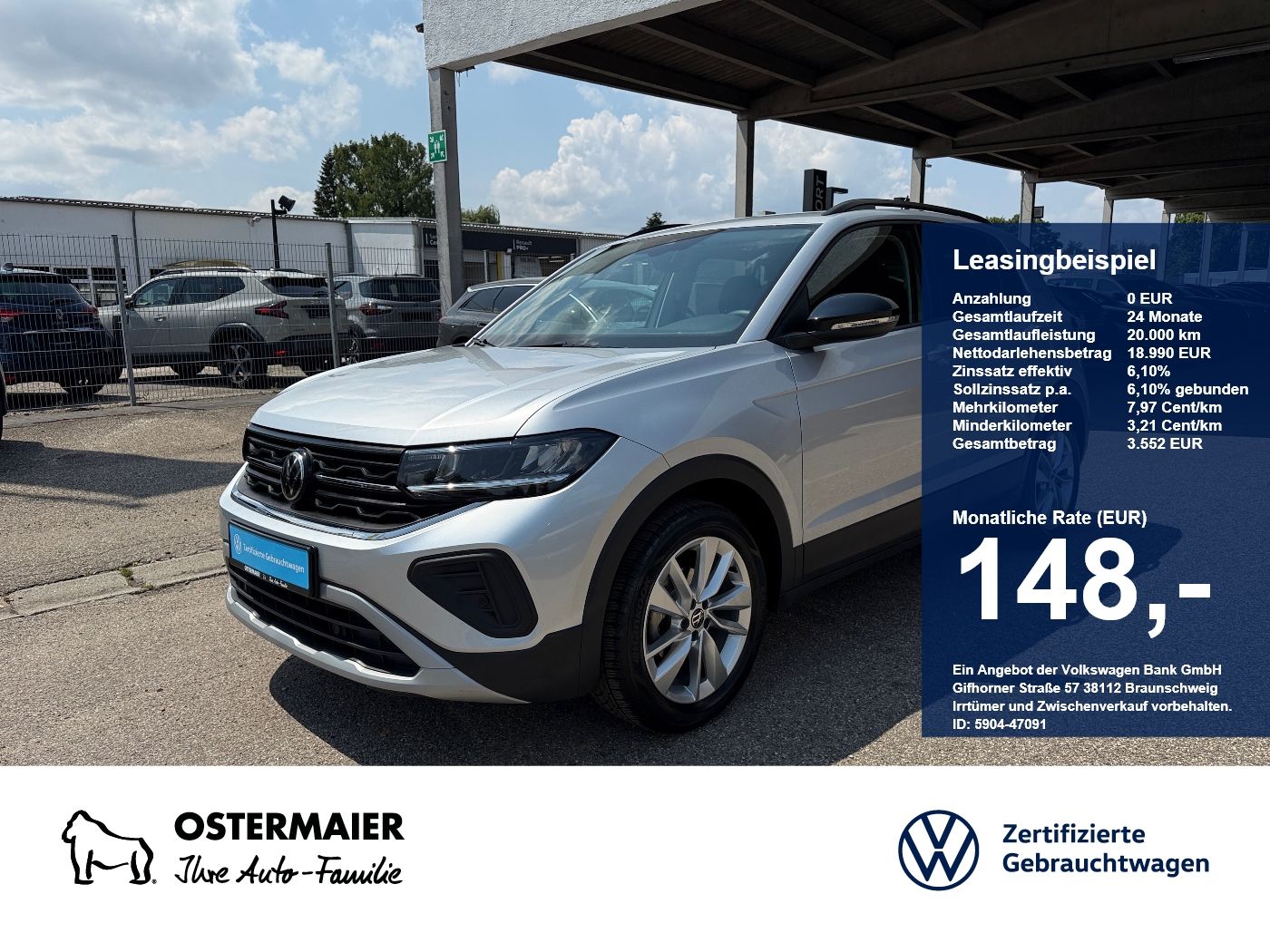 Volkswagen T-Cross GOAL 1.0TSI 95PS ACC.NAVI+VC.2xPDC.LED.A