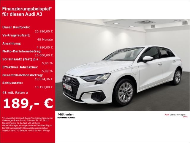 Audi A3 Sportback 40 TFSI e S-tronic VIRTUAL DAB TEMP